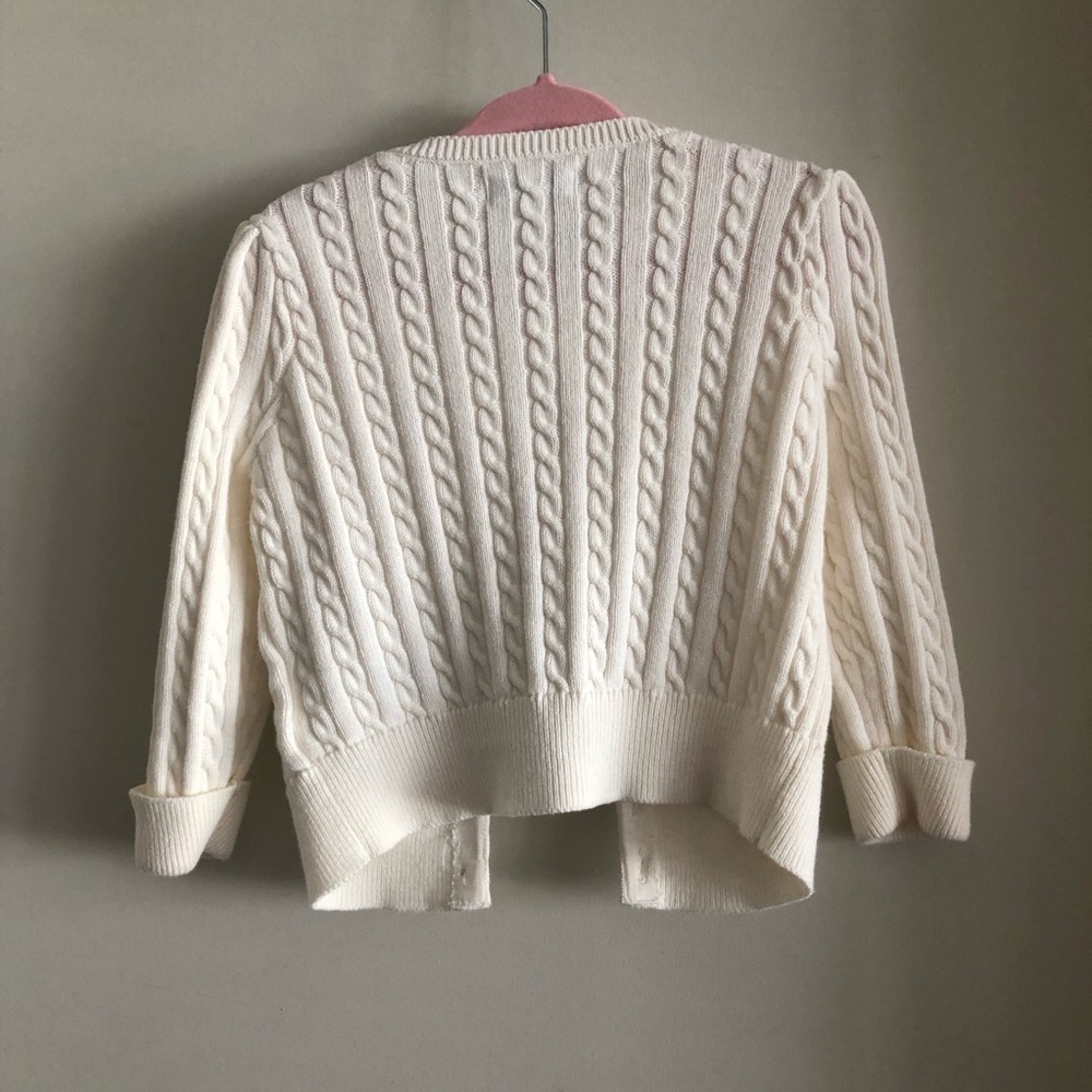 Ralph Lauren Mini-Cable Cotton Cardigan 12M - Picture 9 of 10